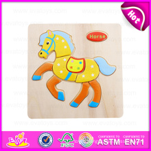 2015 Educational Wooden Animal Puzzle Toy, DIY Wooden Toy Jigsaw Puzzle Toy, Intelligent Puzzle Toy for Kid 3D Puzzle Game W14c076